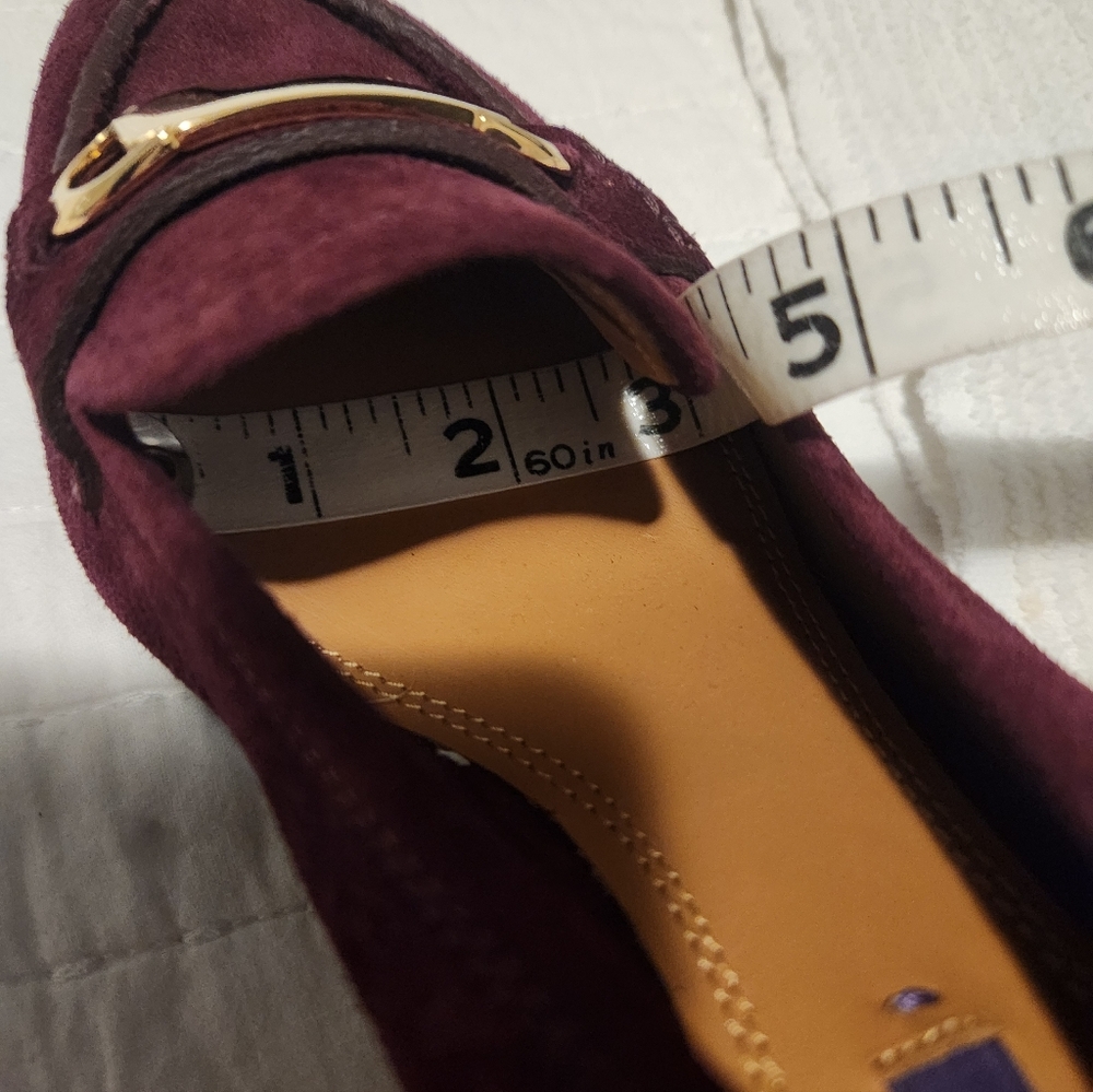Ralph Lauren Purple Label Eline Calf-Suede Loafer Shoes Italy Sz 38 1/2 - US8 - Picture 12 of 12